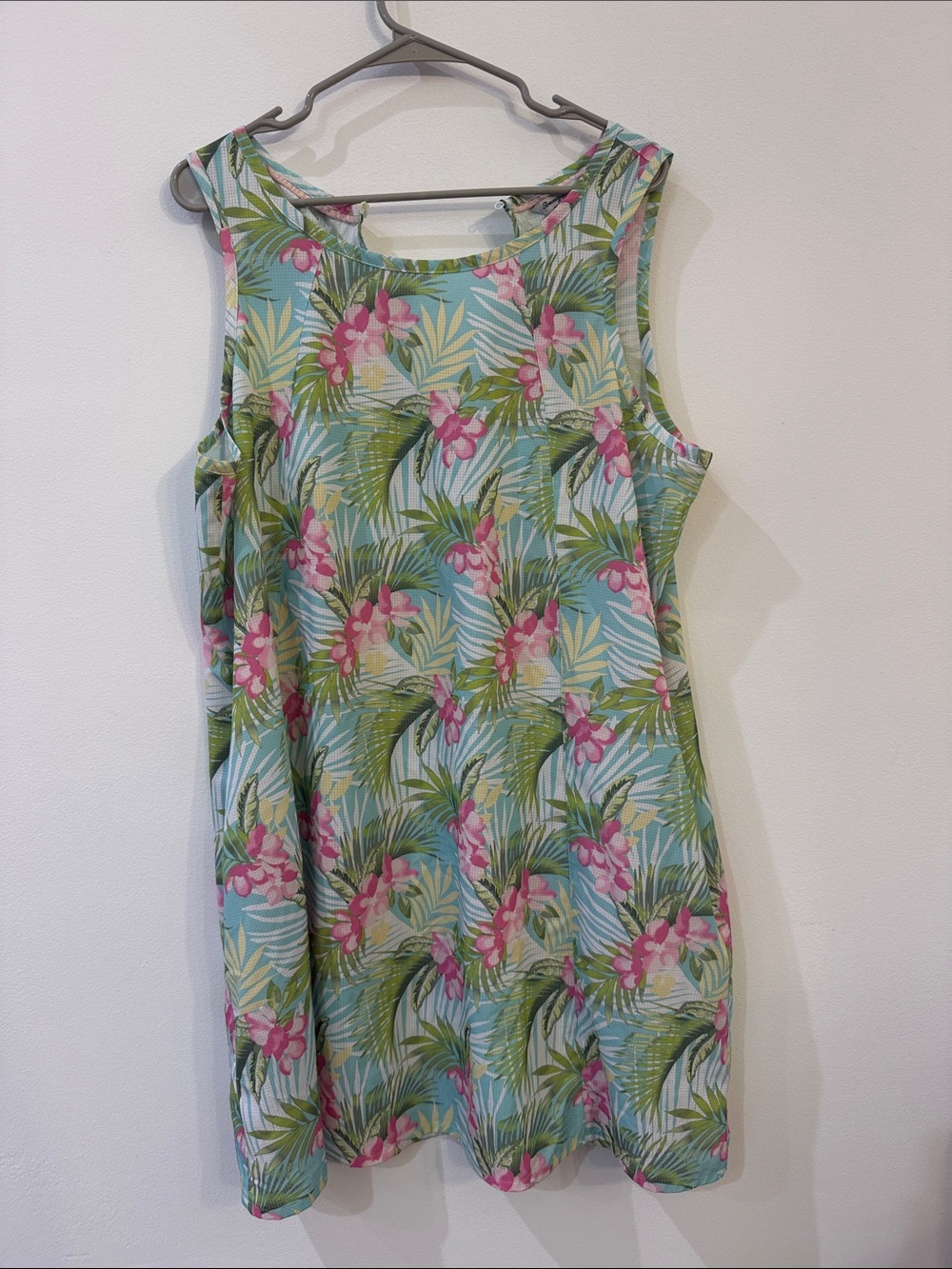 Tommy Bahama Aqua Tropical Floral Sleeveless Dress